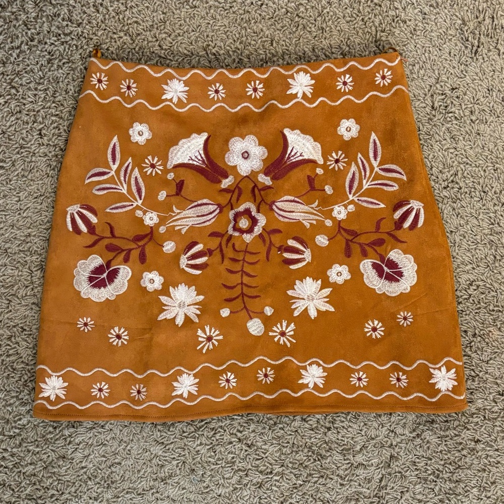 Boutique Embroidered Skirt